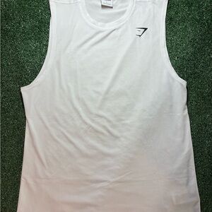 Gymshark White Men's Tank Top